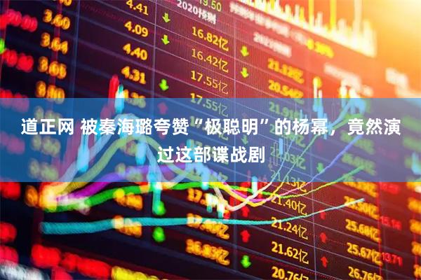 道正网 被秦海璐夸赞“极聪明”的杨幂，竟然演过这部谍战剧